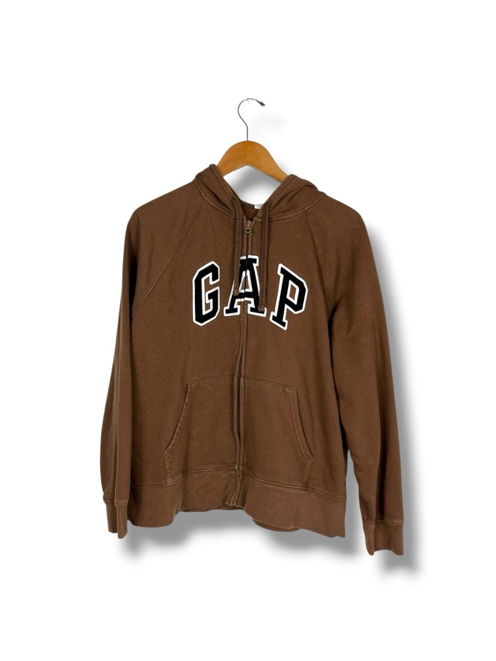 Gap Heritage Brown Fleece Zip Up Hoodie
Spell Out Logo Large